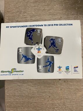 Vancouver 2010 SportsFinder Olympic Pin Set - Silver & Blue